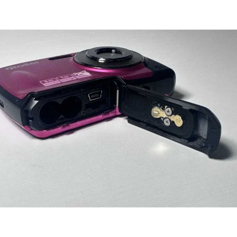 Rollei Sportsline 60 Pink Waterproof Shockproof Digital Camera 5MP Untested